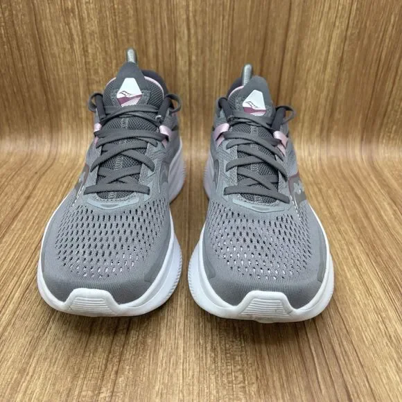 Saucony Womens Ride 15 Running Shoes Alloy Quartz Gray Sneaker Size 9 Wide